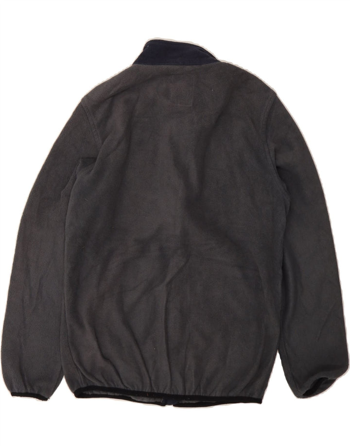 JACK & JONES Boys Fleece Jacket 11-12 Years Grey Colourblock Polyester Vintage Jack & Jones and Second-Hand Jack & Jones from Messina Hembry 