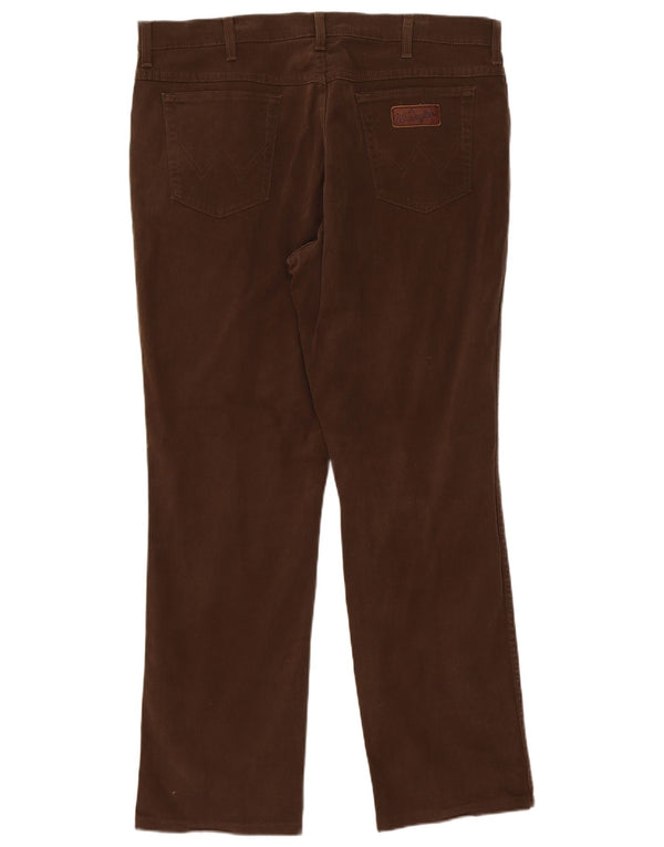 Pantaloni casual dritti elasticizzati Texas da uomo Wrangler W40 L34 cotone kaki