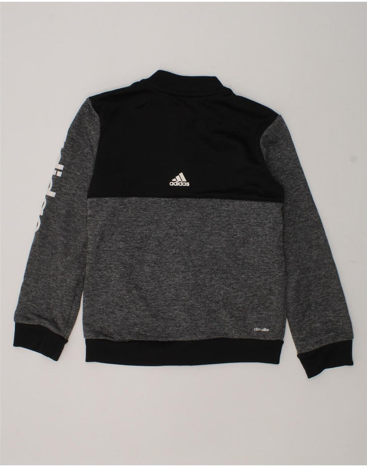 ADIDAS Boys Climalite Graphic Tracksuit Top Jacket 7-8 Years Grey | Vintage Adidas | Thrift | Second-Hand Adidas | Used Clothing | Messina Hembry 