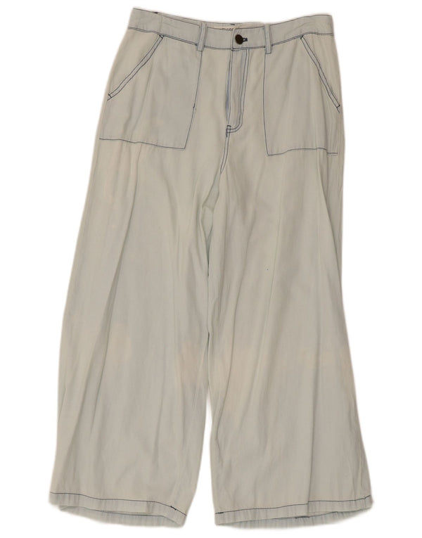 Женские укороченные широкие брюки Rip Curl, маленькие W28 L23, синие