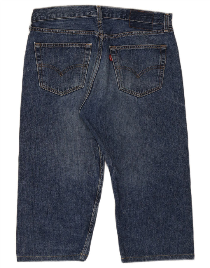 Levi's Mens Capri Jeans Size 34 W34 L17 Blue Cotton