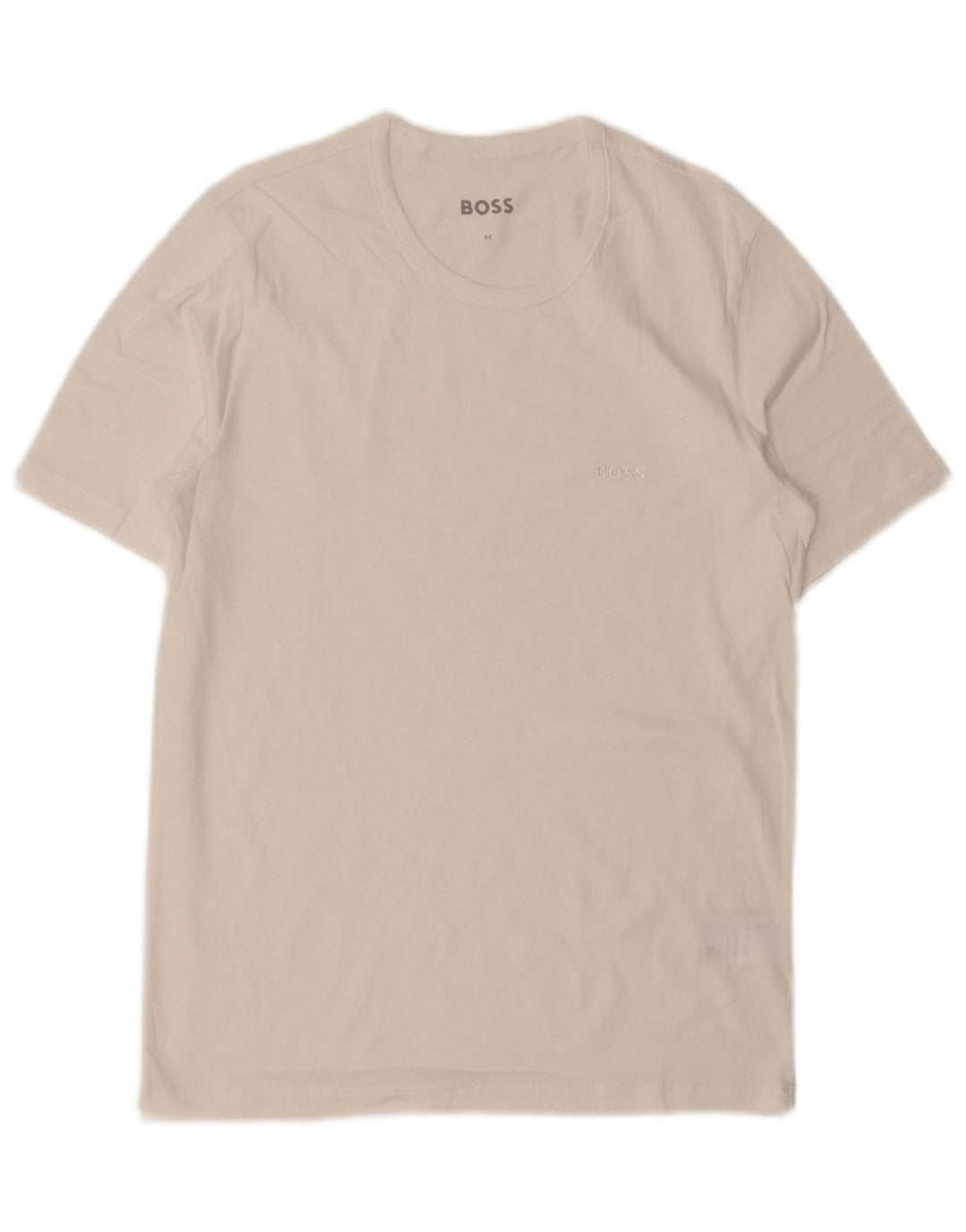 HUGO BOSS Mens T-Shirt Top Medium White Cotton