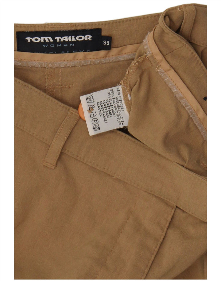 TOM TAILOR Womens Bootcut Casual Trousers EU 38 Medium W30 L30 Beige