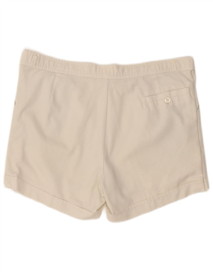 SERGIO TACCHINI Womens Chino Shorts W36 Large  Off White