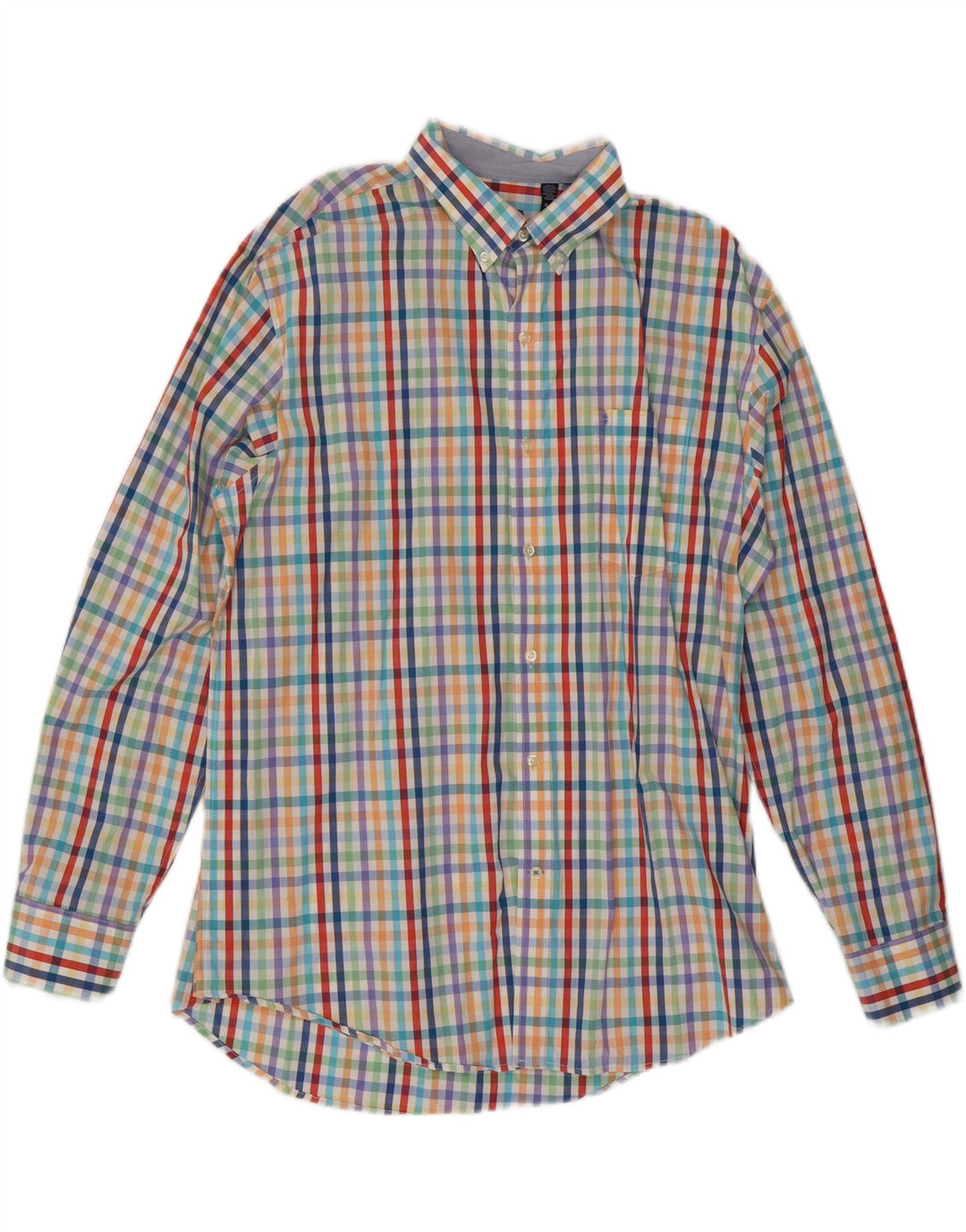 IZOD Mens Shirt XL Multicoloured Check Cotton Vintage Izod and Second-Hand Izod from Messina Hembry 