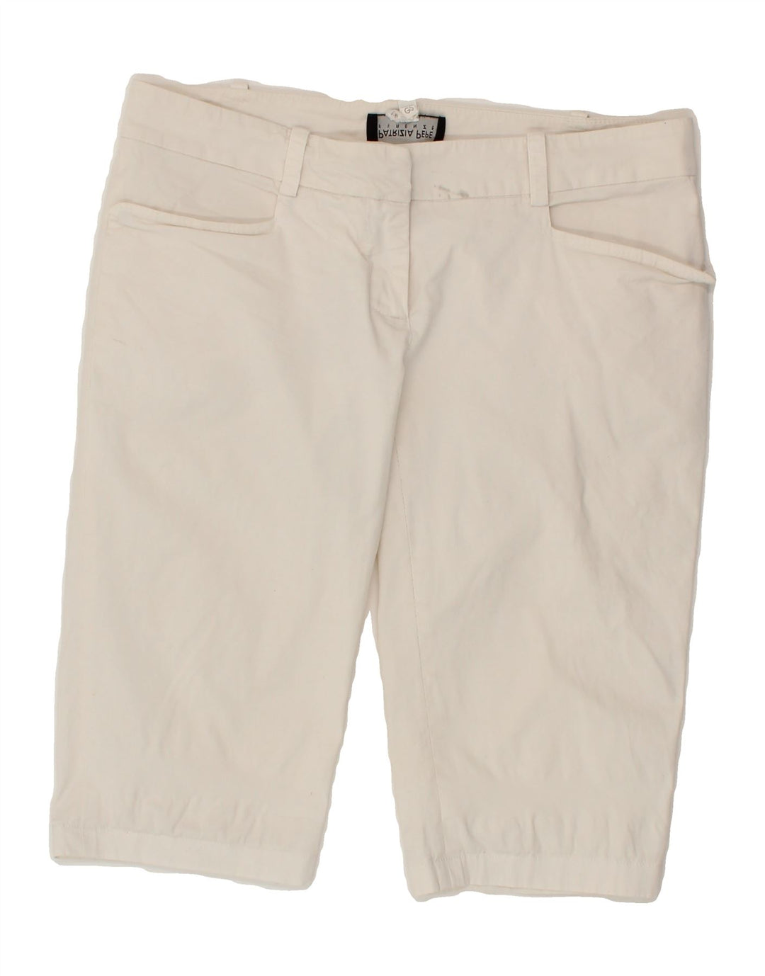 PATRIZIA PEPE Womens Firenze Bermuda Shorts IT 44 Medium W30  White Vintage Patrizia Pepe and Second-Hand Patrizia Pepe from Messina Hembry 