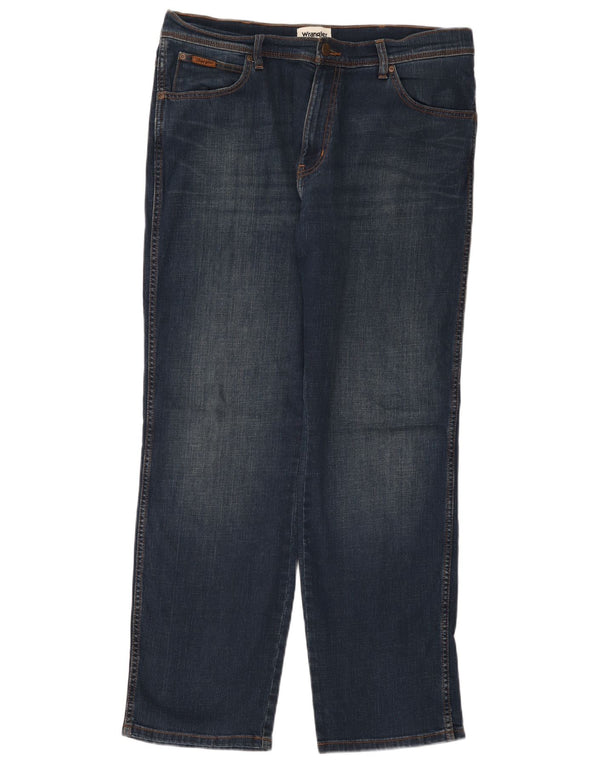 Blugi drepte pentru bărbați Wrangler Texas W36 L32 Bumbac albastru