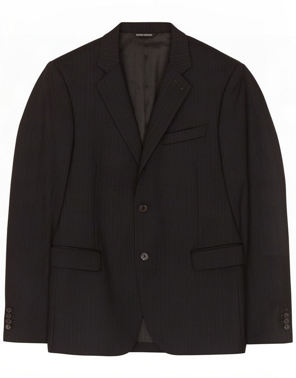 Costume National Mens 2 Button Blazer Jacket IT 48 Medium Black Striped