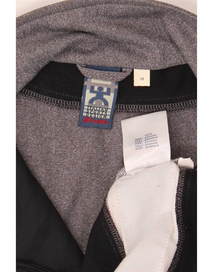 Lotto Mens Graphic Tracksuit Top Jacket Medium Grey Colourblock
