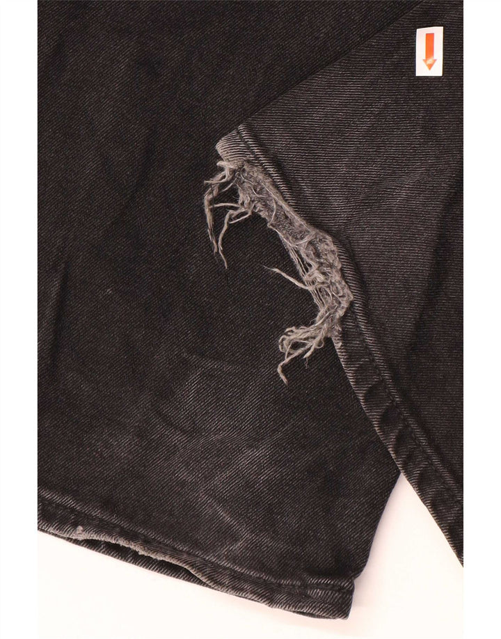 Marks & Spencer Mens Regular Straight Jeans W32 L31 Black Cotton