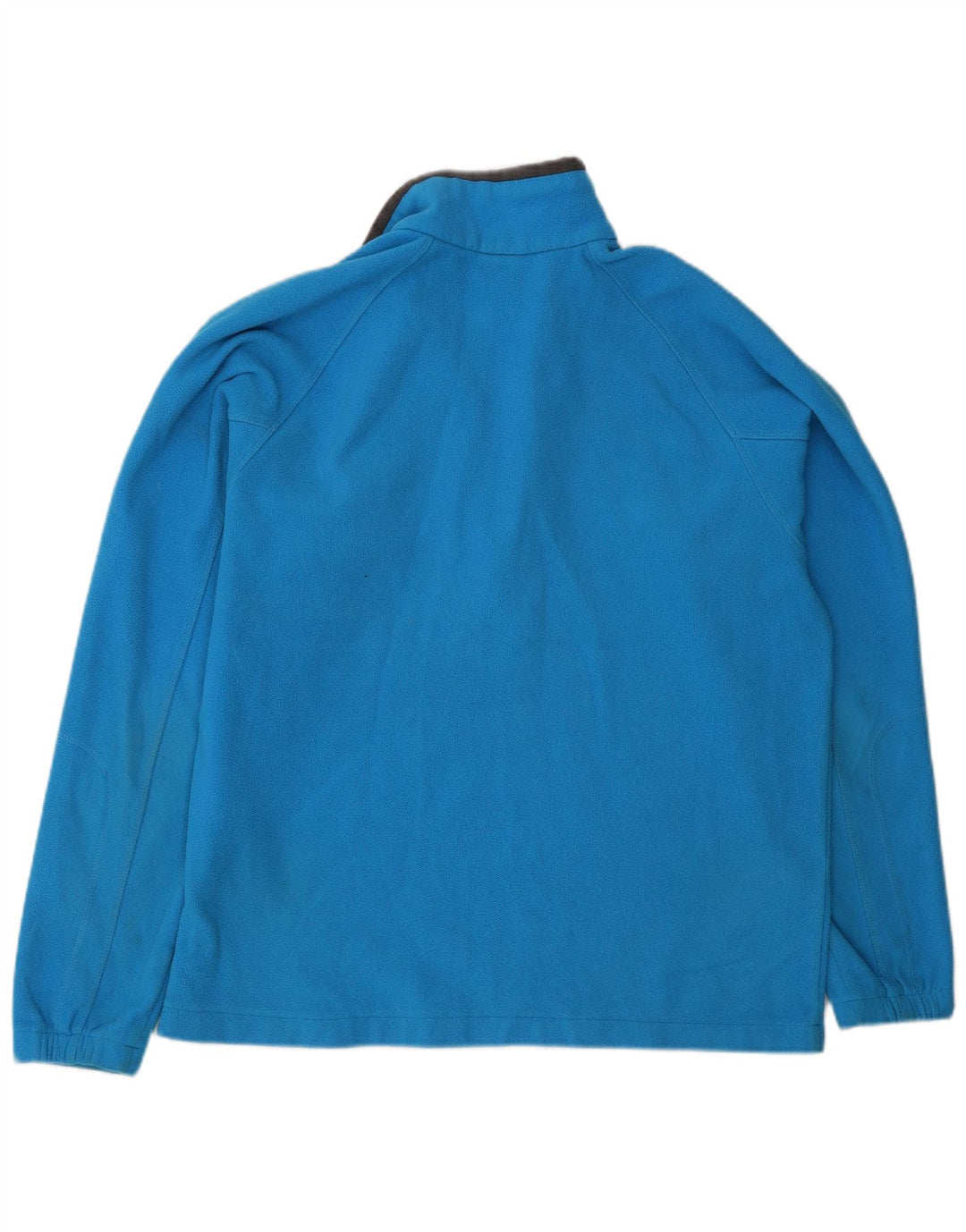 Maglione in pile da uomo Columbia con zip e collo, grande, in poliestere blu