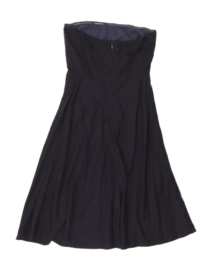 J. CREW Womens Strapless Dress US 6 Medium Navy Blue Cotton Vintage J. Crew and Second-Hand J. Crew from Messina Hembry 