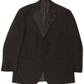 Marks & Spencer Mens 2 Button Blazer Jacket UK 38 Medium Black Polyester