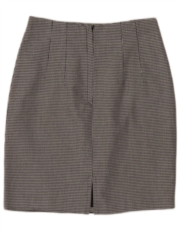 ST. BERNARD Womens Pencil Skirt UK 12 Medium W27 Black Houndstooth