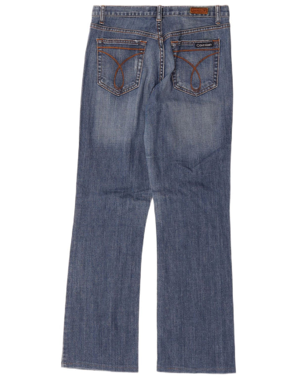 Calvin Klein Dame Bootcut Jeans US 6 Medium W32 L31 Blå Bomuld