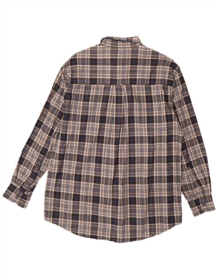 Chaps Ralph Lauren Herre Flannel skjorte Medium Grey Ternet Bomuld