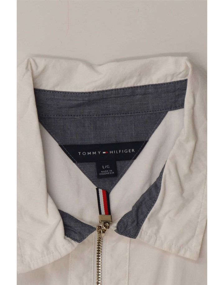 Tommy Hilfiger Chemise pull pour femme UK 16 Large Blanc
