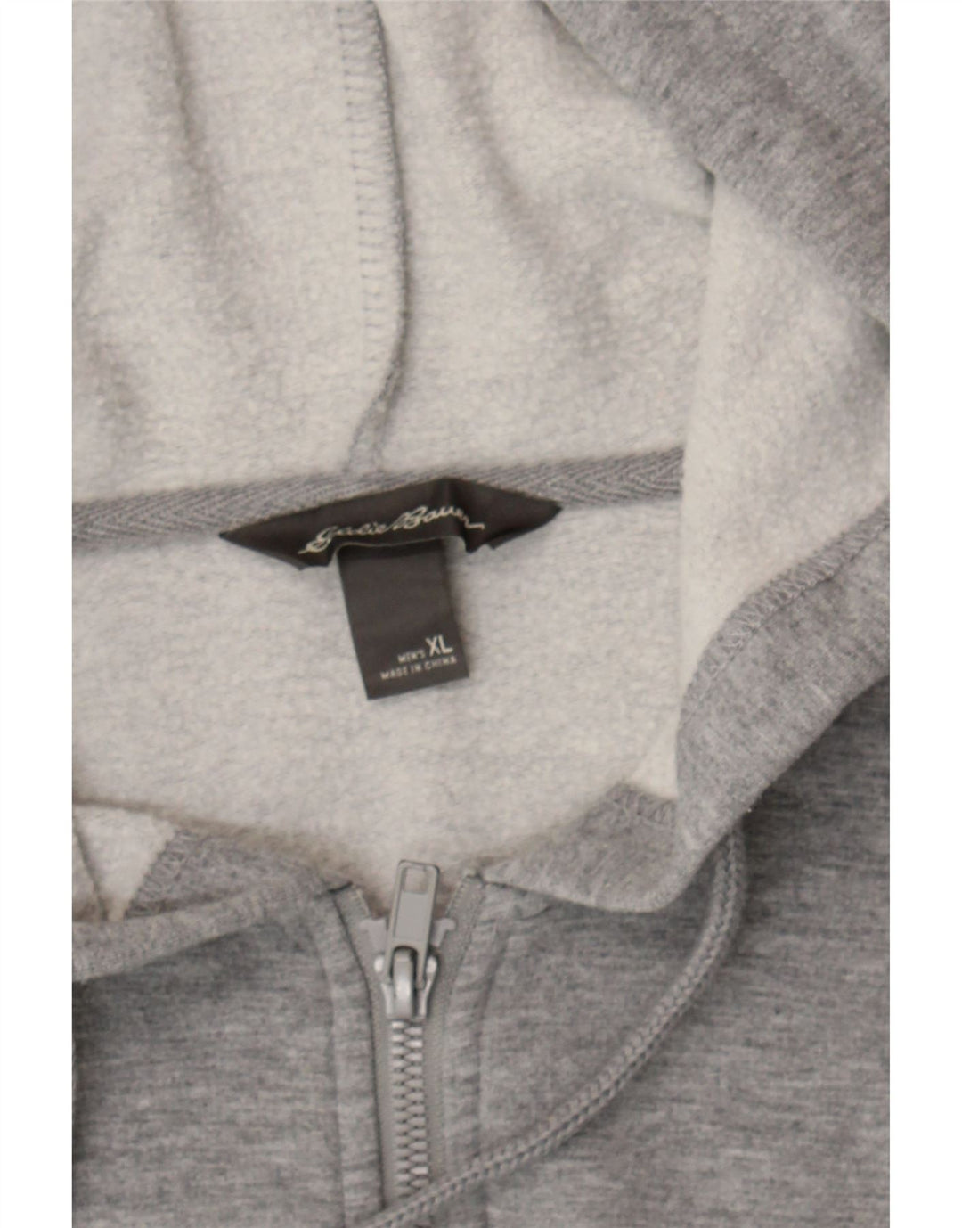 EDDIE BAUER Mens Zip Hoodie Sweater XL Grey Viscose Vintage Eddie Bauer and Second-Hand Eddie Bauer from Messina Hembry 