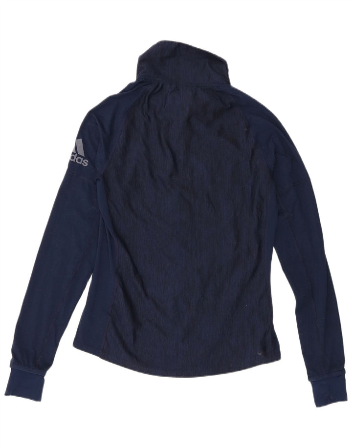 Adidas Damen Graphic Pullover Trainingsanzug Top UK 8/10 Small Marineblau