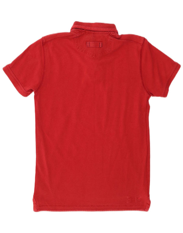 Polo grafica da uomo Fat Face XS in cotone rosso