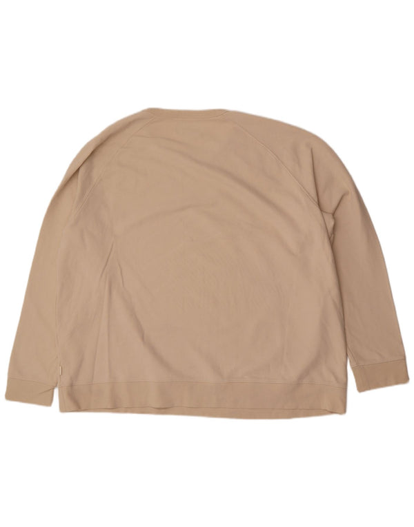 Marks & Spencer Damen Sweatshirt Pullover UK 22 3XL Beige Baumwolle