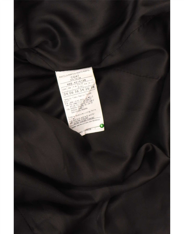 Max & Co. Womens Overcoat UK 6 XS Black Wool