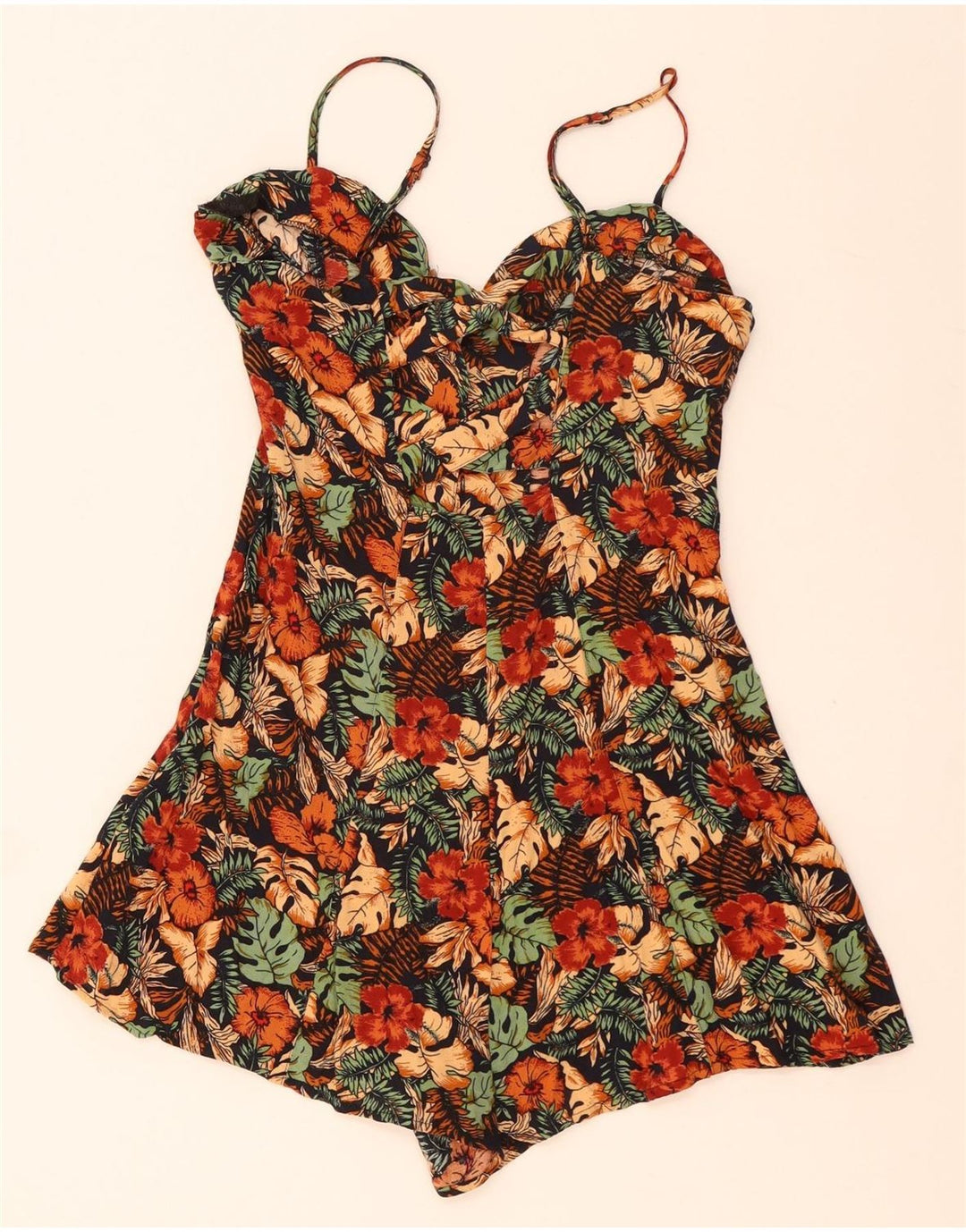 URBAN OUTFITTERS Womens Playsuit UK 12 Medium  Multicoloured Floral