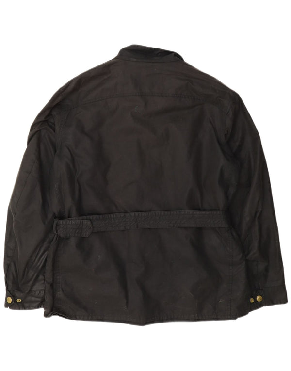 Barbour Herre vokset bomuldsjakke UK 42 XL Sort