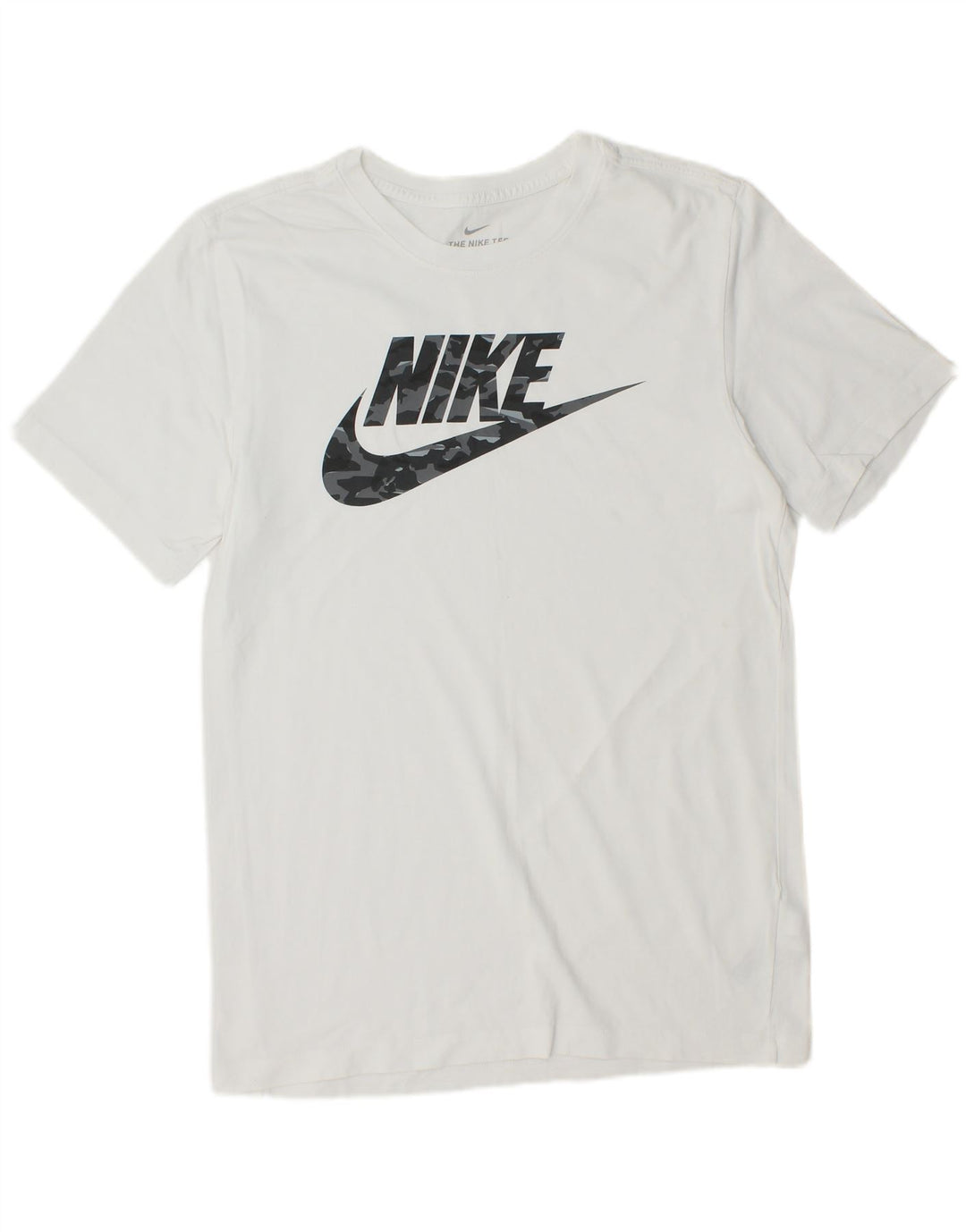 NIKE Mens Graphic T-Shirt Top Small White Cotton