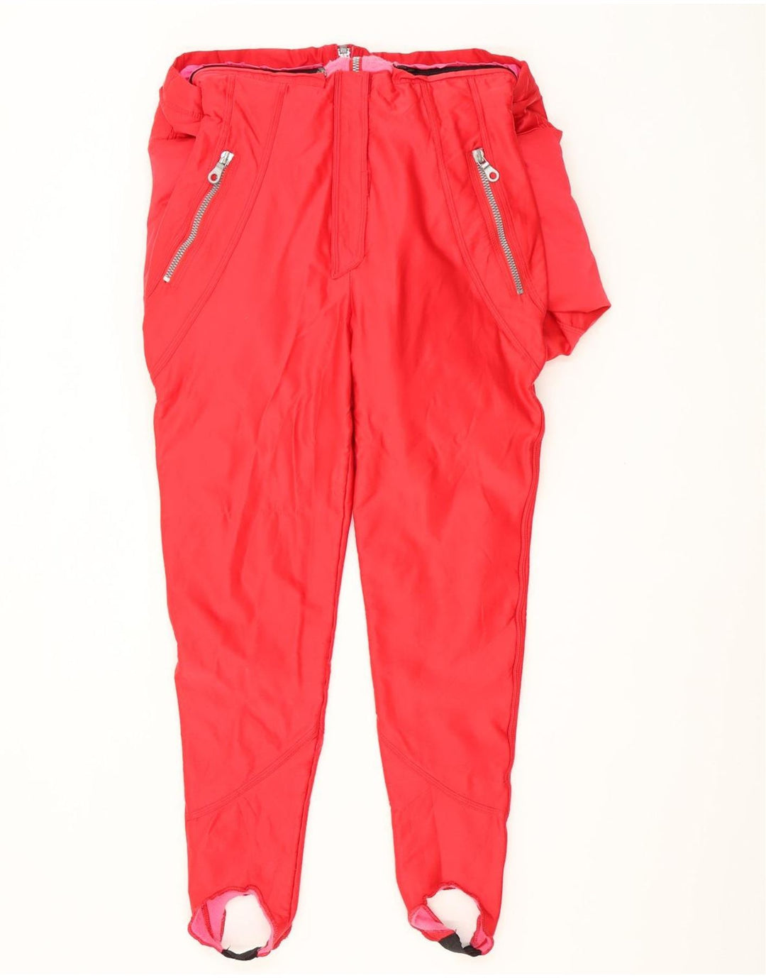 Tuta da sci vintage da donna UK 12 media rossa