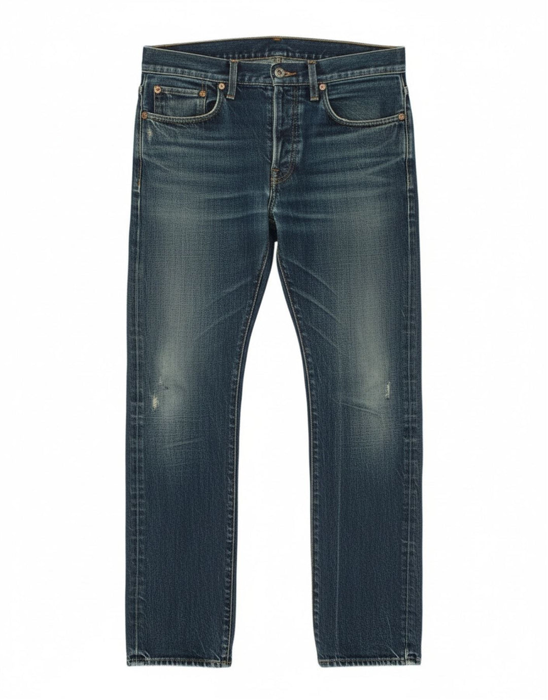 G-Star Mens Distressed Slim Jeans W33 L34 Blue Cotton