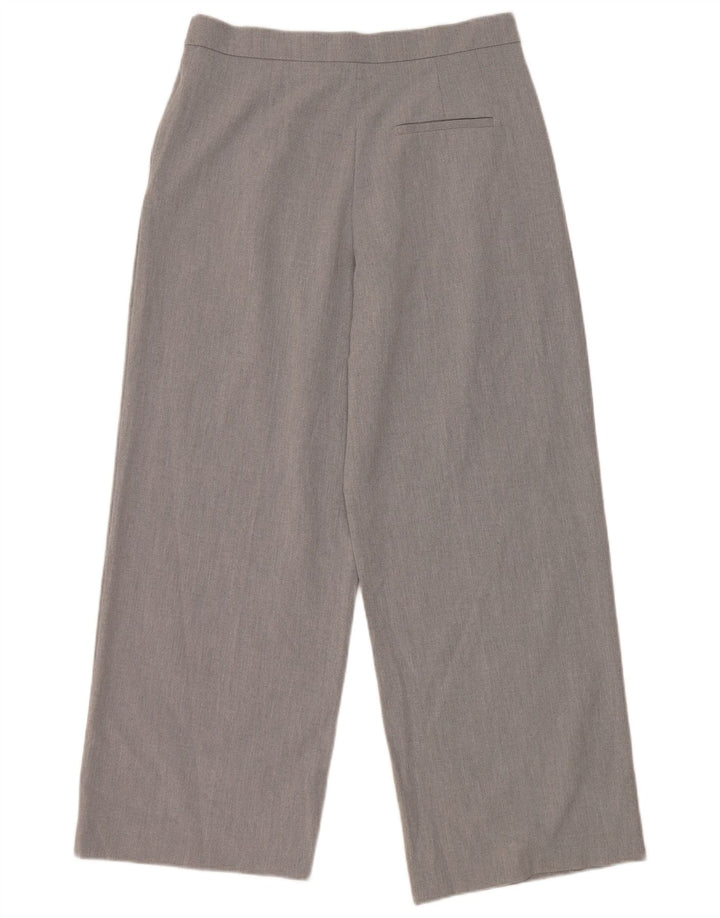 Pantaloni chino con pegging da donna ZARA medi W30 L28 poliestere grigio