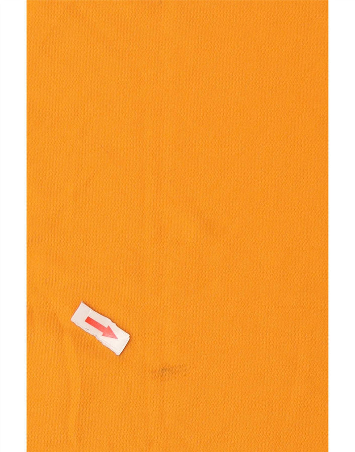 Under Armour Mens Polo Shirt Large Orange Polyester