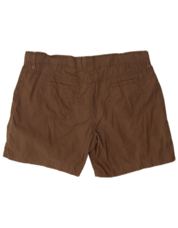 Marks & Spencer Womens Cargo Shorts UK 16 Large W34  Khaki Cotton