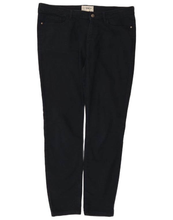 Fat Face Dame Slim Jeans UK 16 Large W36 L29 Navy Blue Bomuld