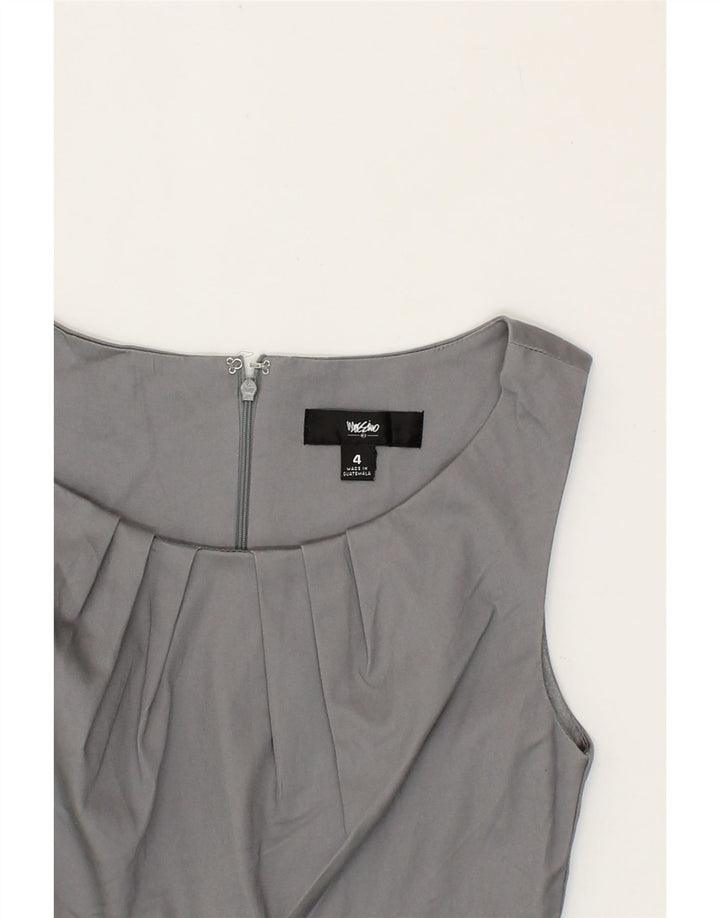 MOSSIMO Womens Sleeveless Sheath Dress US 4 Small Grey Cotton Vintage Mossimo and Second-Hand Mossimo from Messina Hembry 