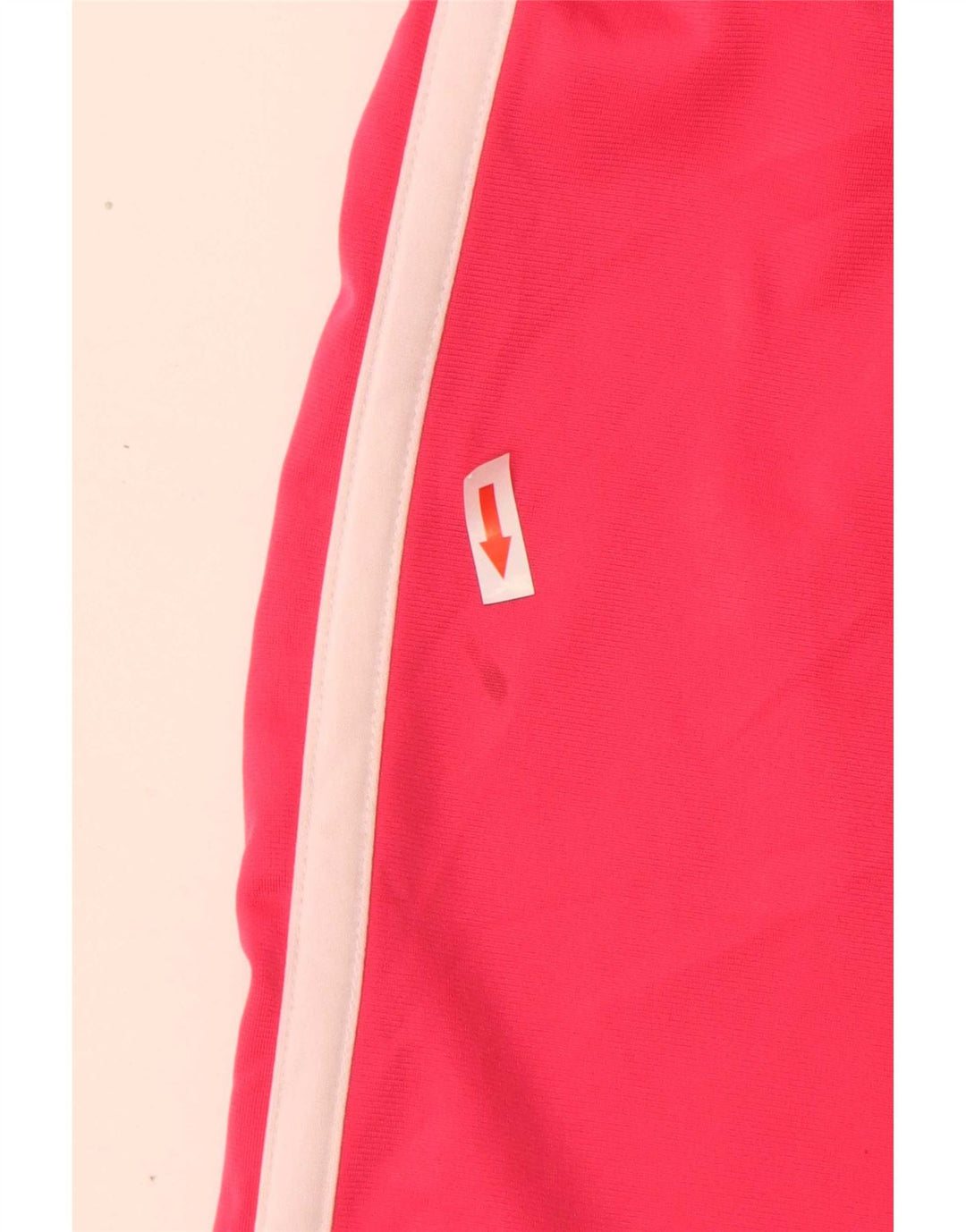 Converse Womens Sport Shorts UK 14 Large Pink Striped Polyester