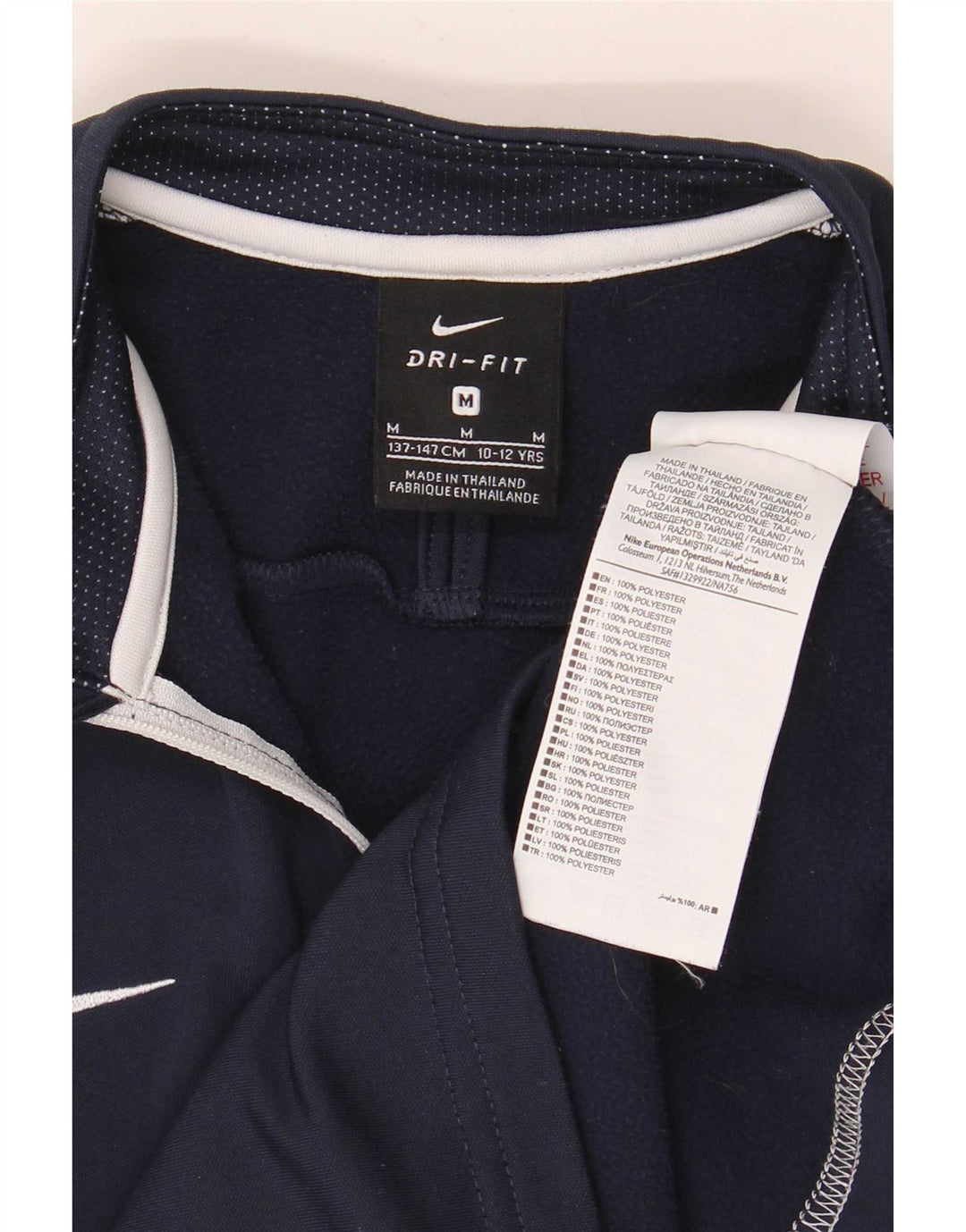 Nike Boys Dri Fit Pullover træningsdragt Top 10-11 år Medium Navy Blue
