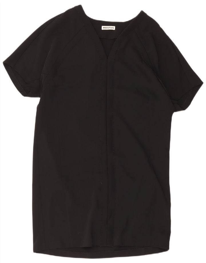 Whistles Damska sukienka typu oversize typu shift UK 12, średni czarny poliester