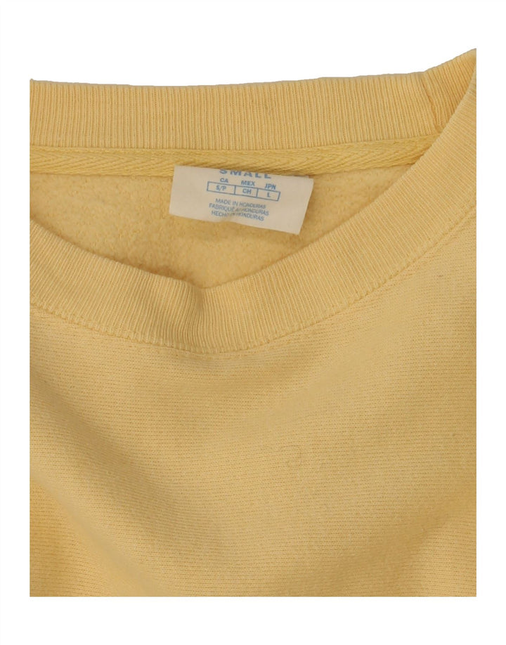 CHAMPION Mens Sweatshirt Jumper Small Yellow Cotton Vintage Champion and Second-Hand Champion from Messina Hembry 