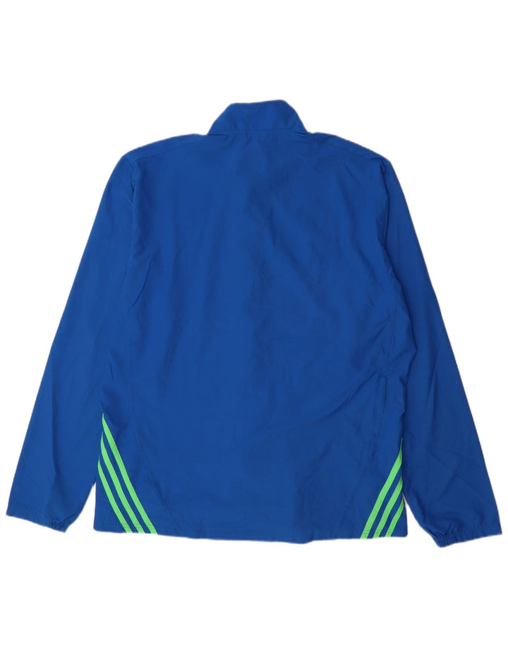 Adidas Herren Trainingsanzug Top Jacke XL Blau Polyester