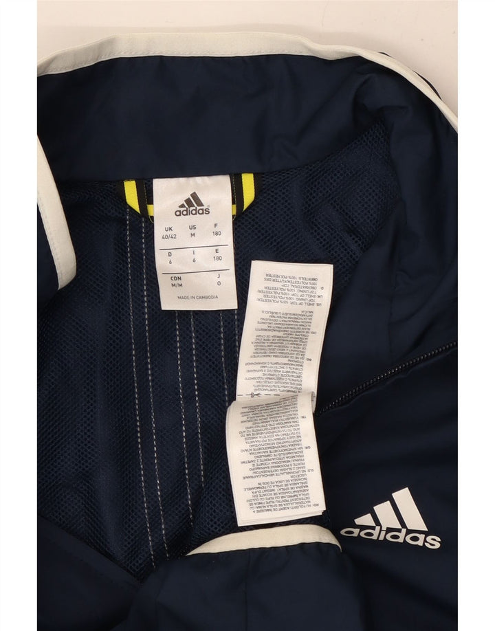 Chaqueta impermeable ADIDAS para hombre UK 40/42 Mediana Azul marino Poliéster