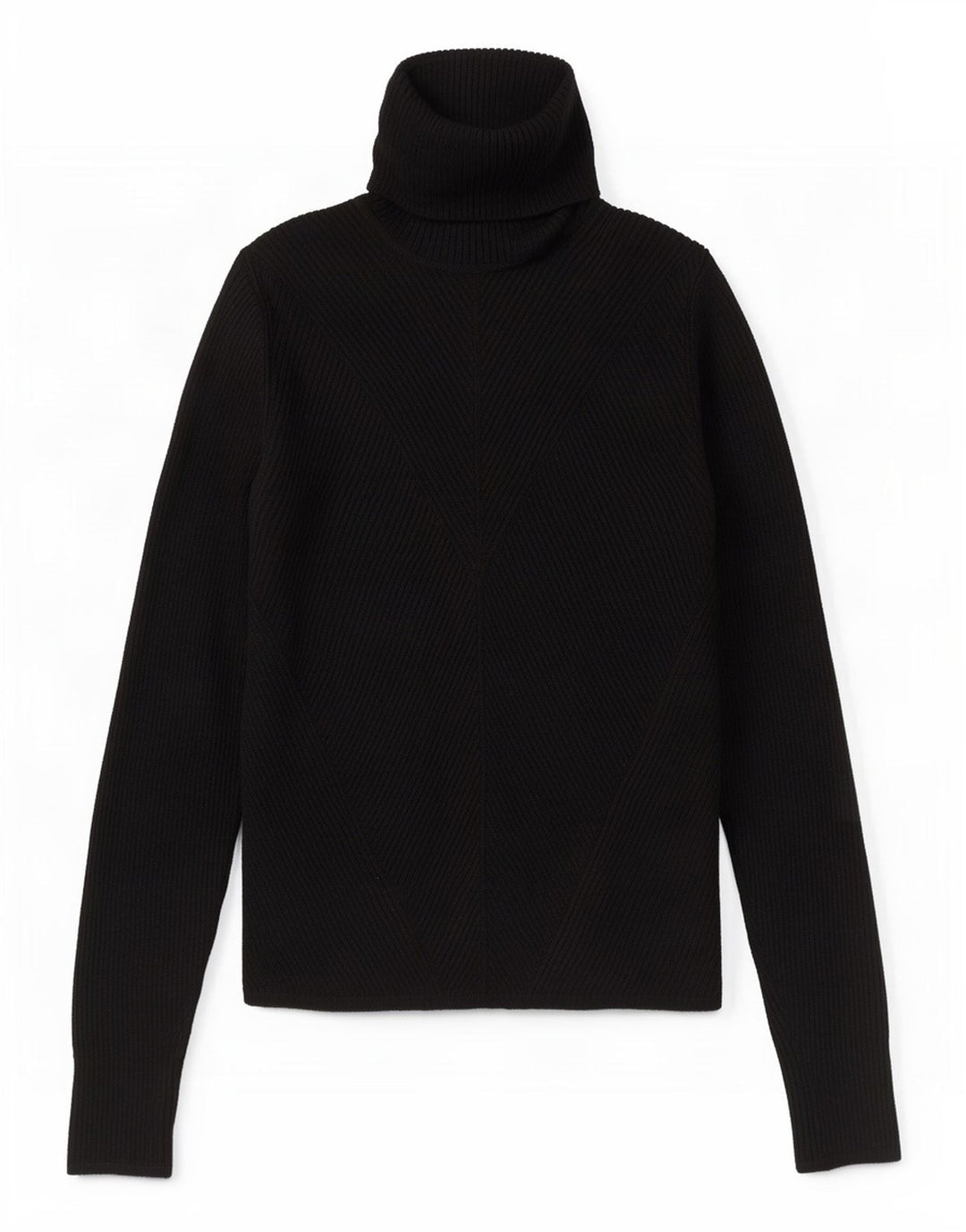 Zara Womens Roll Neck Jumper Sweater UK 8 Small Black