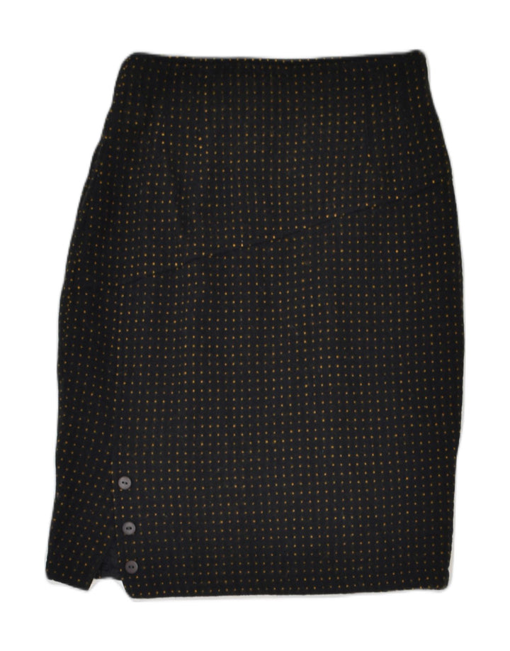 VINTAGE Womens Pencil Skirt Small W26 Black Spotted | Vintage | Thrift | Second-Hand | Used Clothing | Messina Hembry 