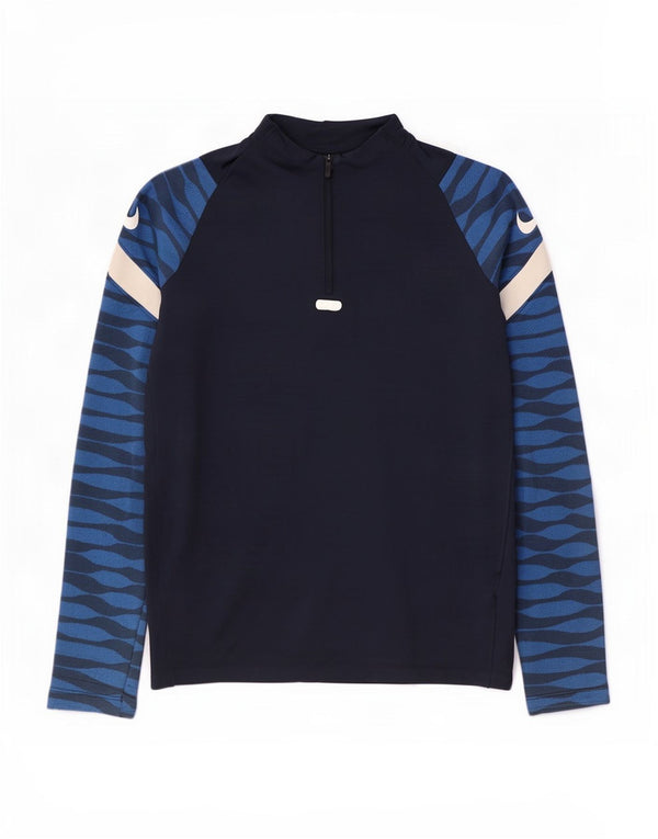 Haut de survêtement Nike Dri Fit pour garçon 13-14 ans XL bleu marine