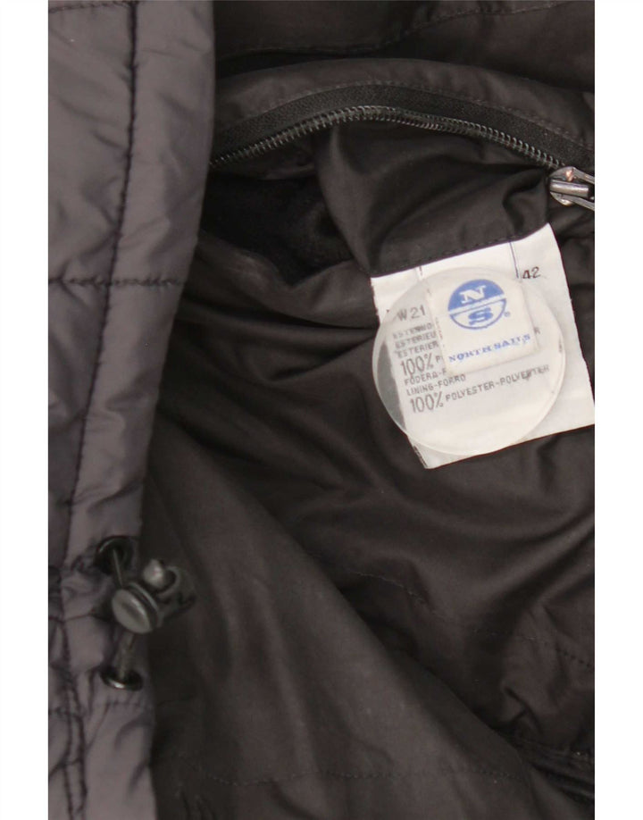 Giacca imbottita reversibile con cappuccio da uomo North Sails UK 36 Small Nera