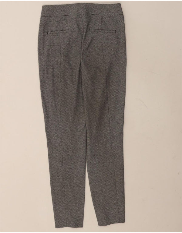 Reiss Womens Slim Suit Trousers UK 8 Small W26 L27 Grey Houndstooth