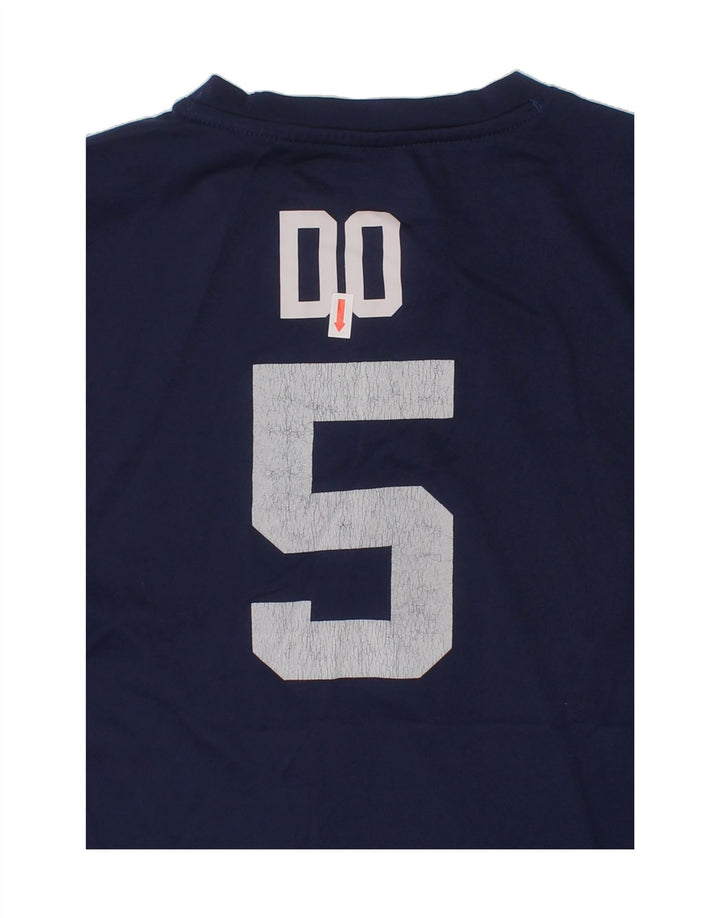 MAJESTIC Boys Graphic T-Shirt Top 9-10 Years Medium Navy Blue Polyester Vintage Majestic and Second-Hand Majestic from Messina Hembry 