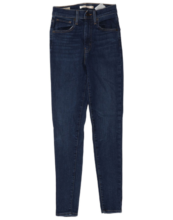 Levi's Damen Mile High Super Skinny Jeans W25 L28 Blaue Baumwolle
