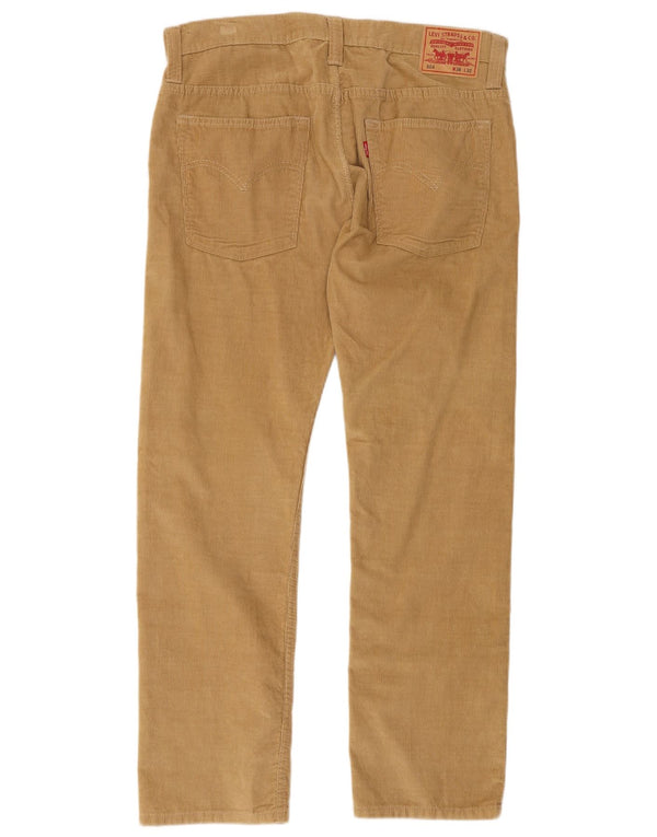 Levi's Herren 504 Straight Cordhose W36 L32 Beige Baumwolle